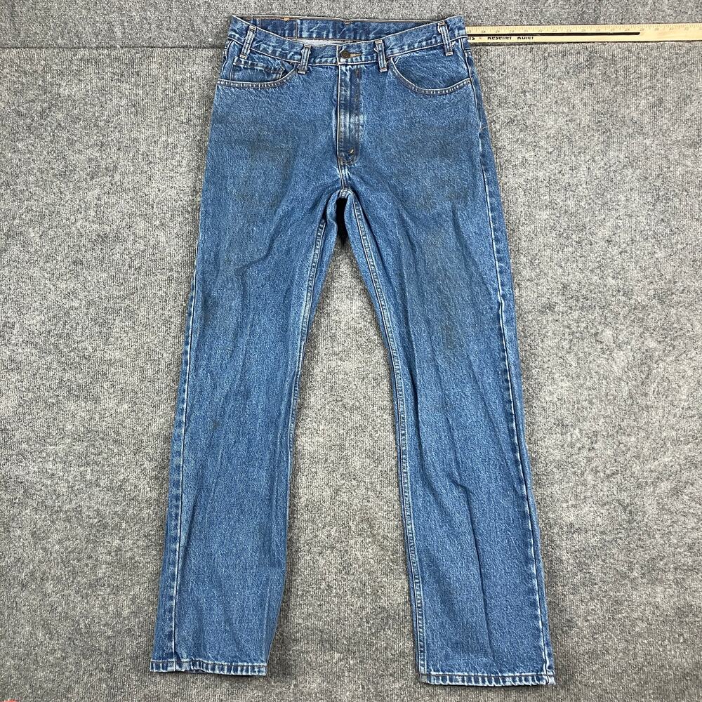 Levi's Straight Leg Jeans Mens Size 38x32 Blue Denim Classic Fit Casual Western